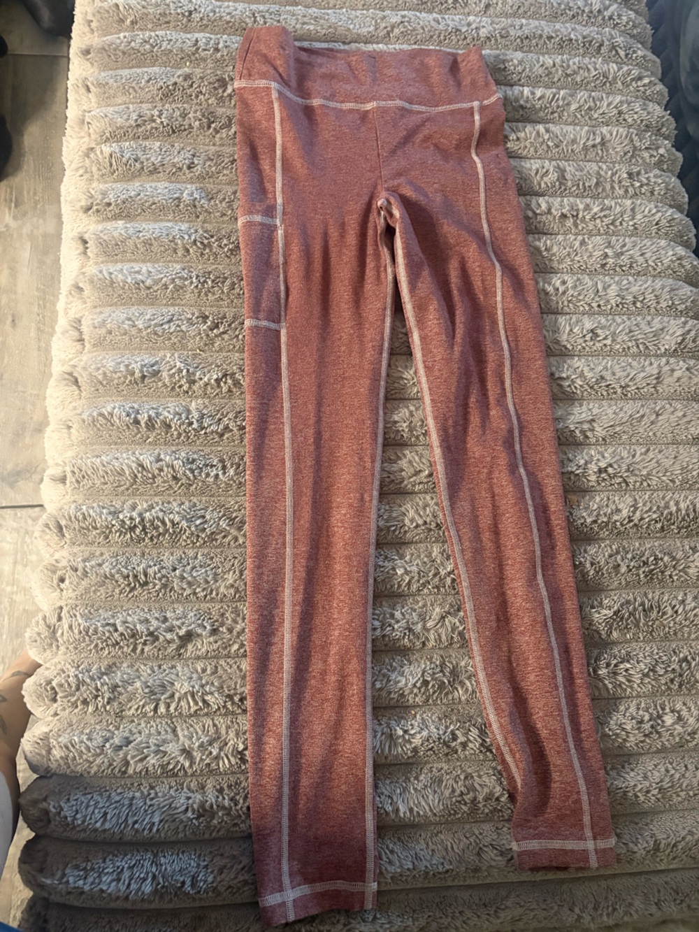 Celestial Bodiez Heathered Pink Stretch hight rise leggings